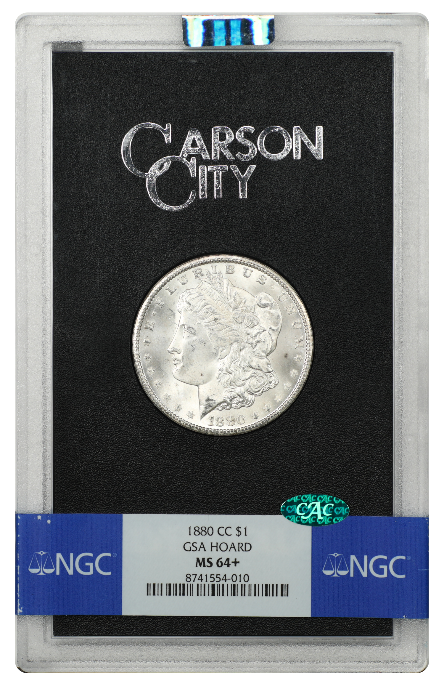 GSA: 1880-CC $1 NGC/CAC MS64+