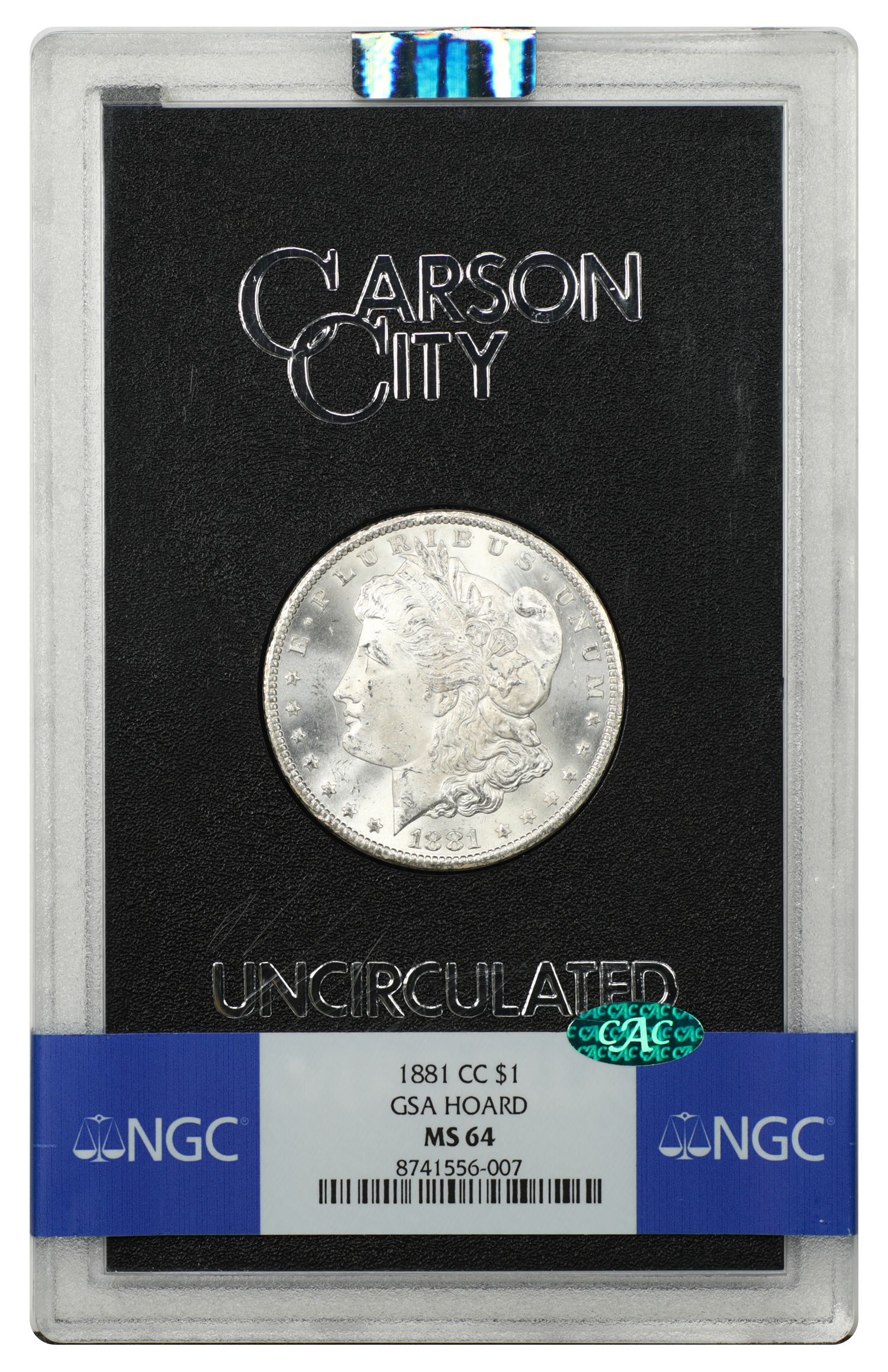 GSA: 1881-CC $1 NGC/CAC MS64