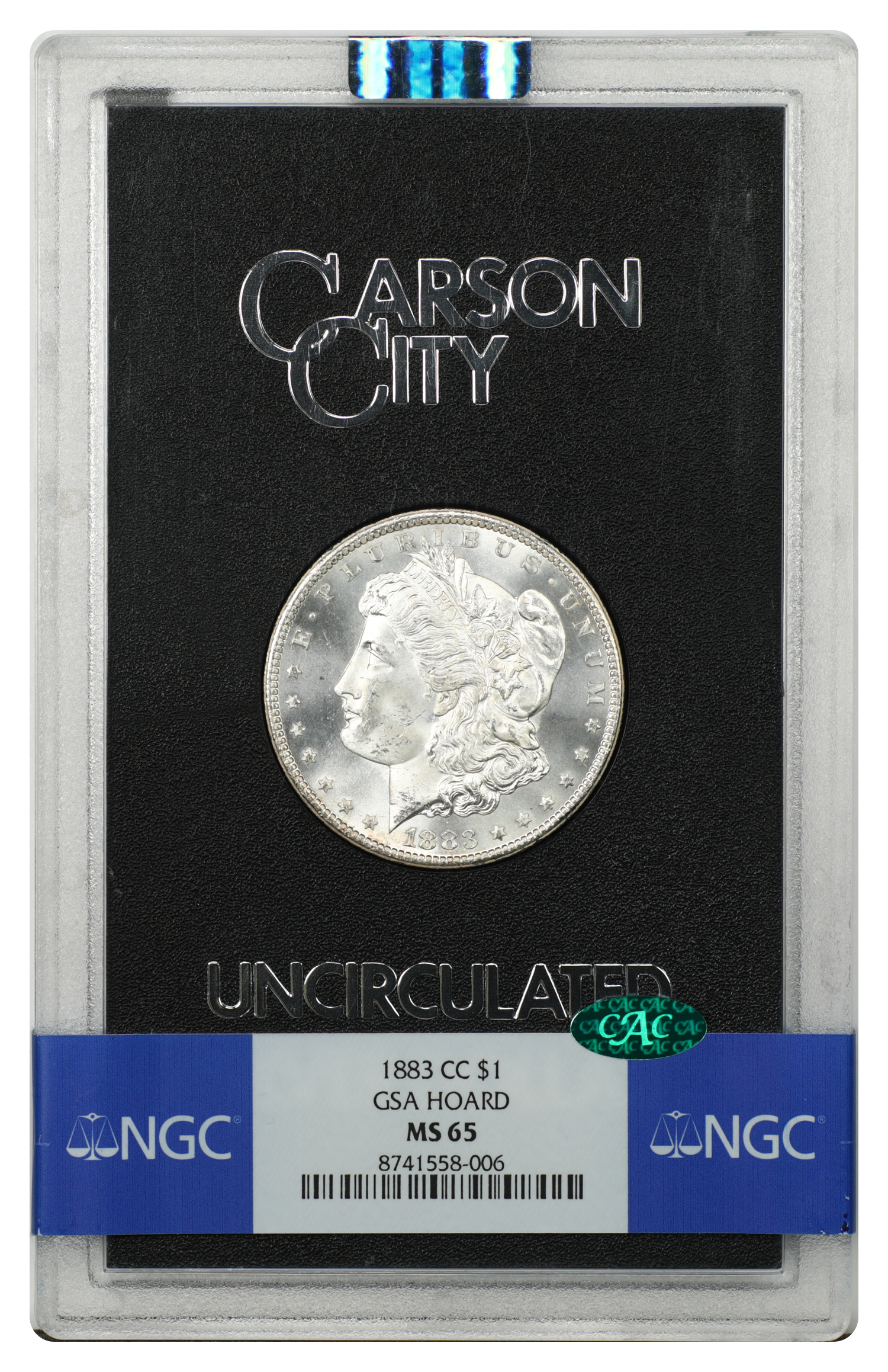 GSA: 1883-CC $1 NGC/CAC MS65