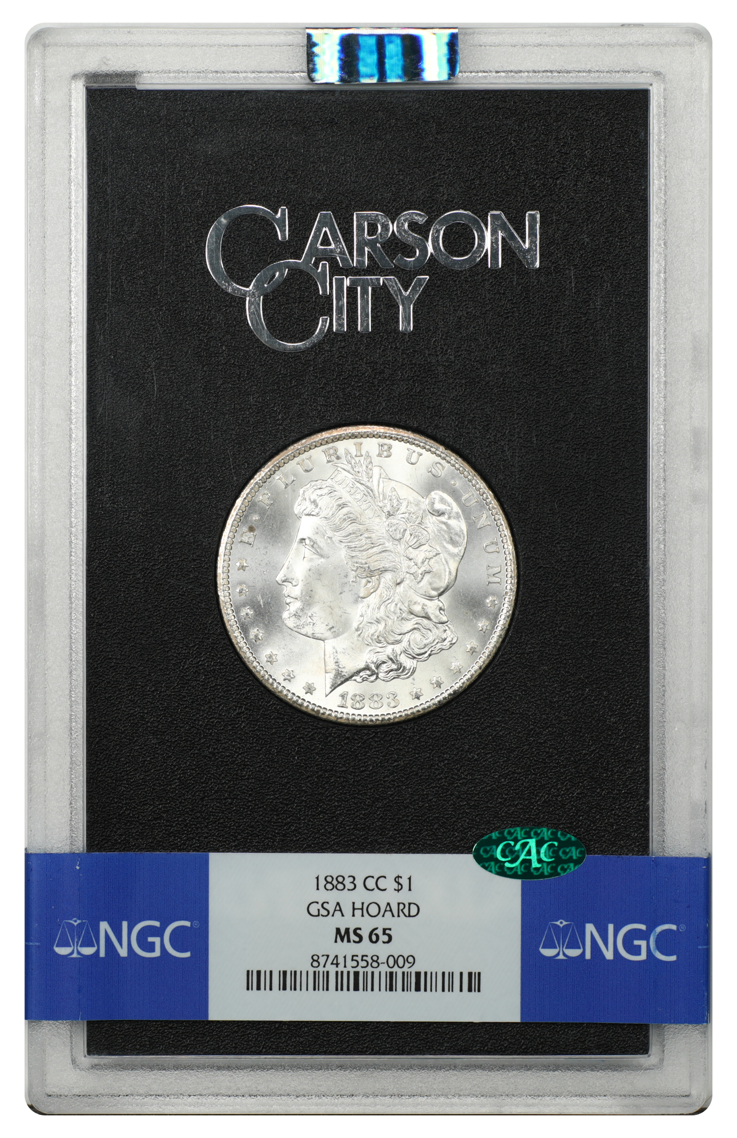 GSA: 1883-CC $1 NGC/CAC MS65