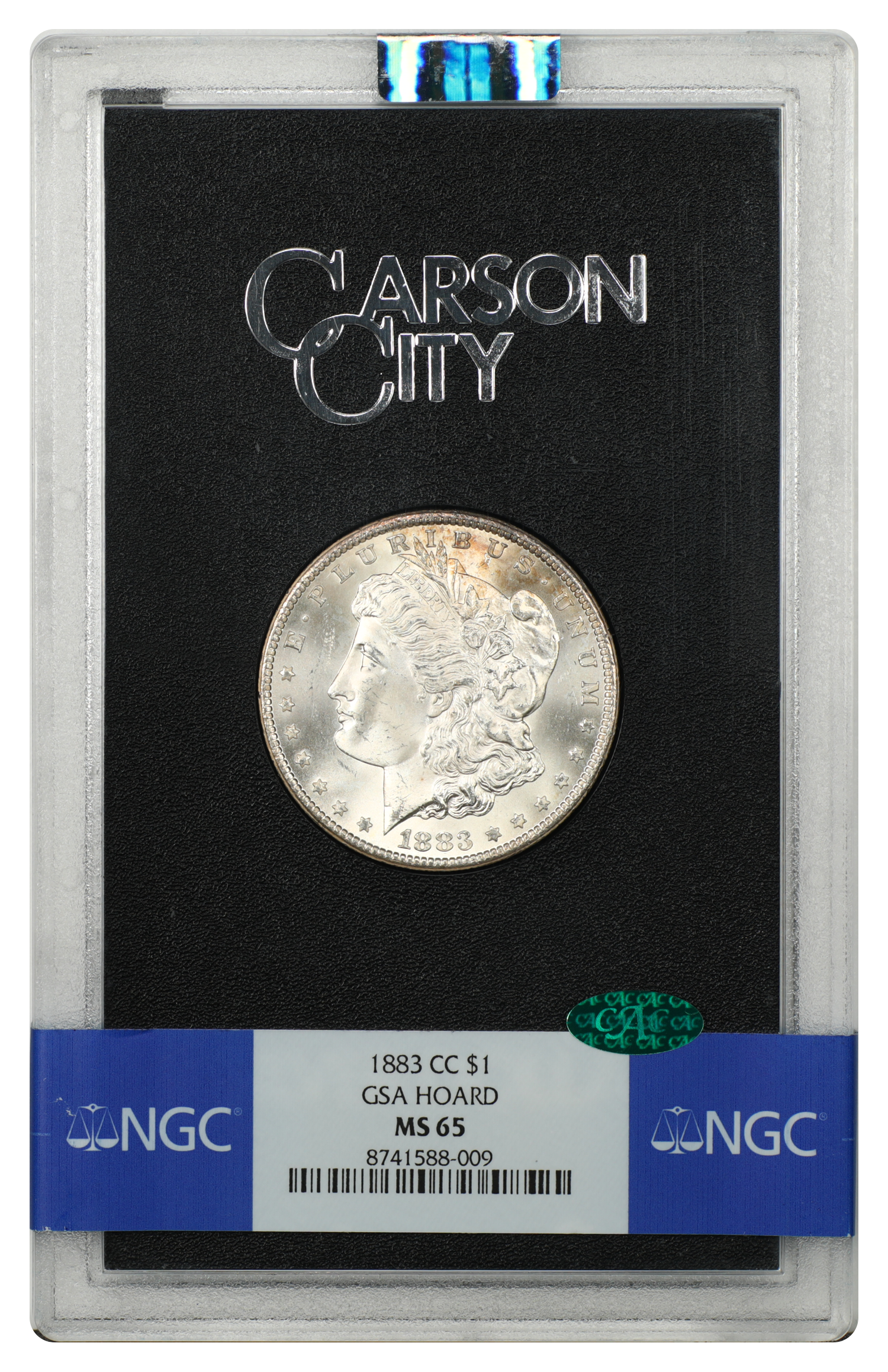 GSA: 1883-CC $1 NGC/CAC MS65