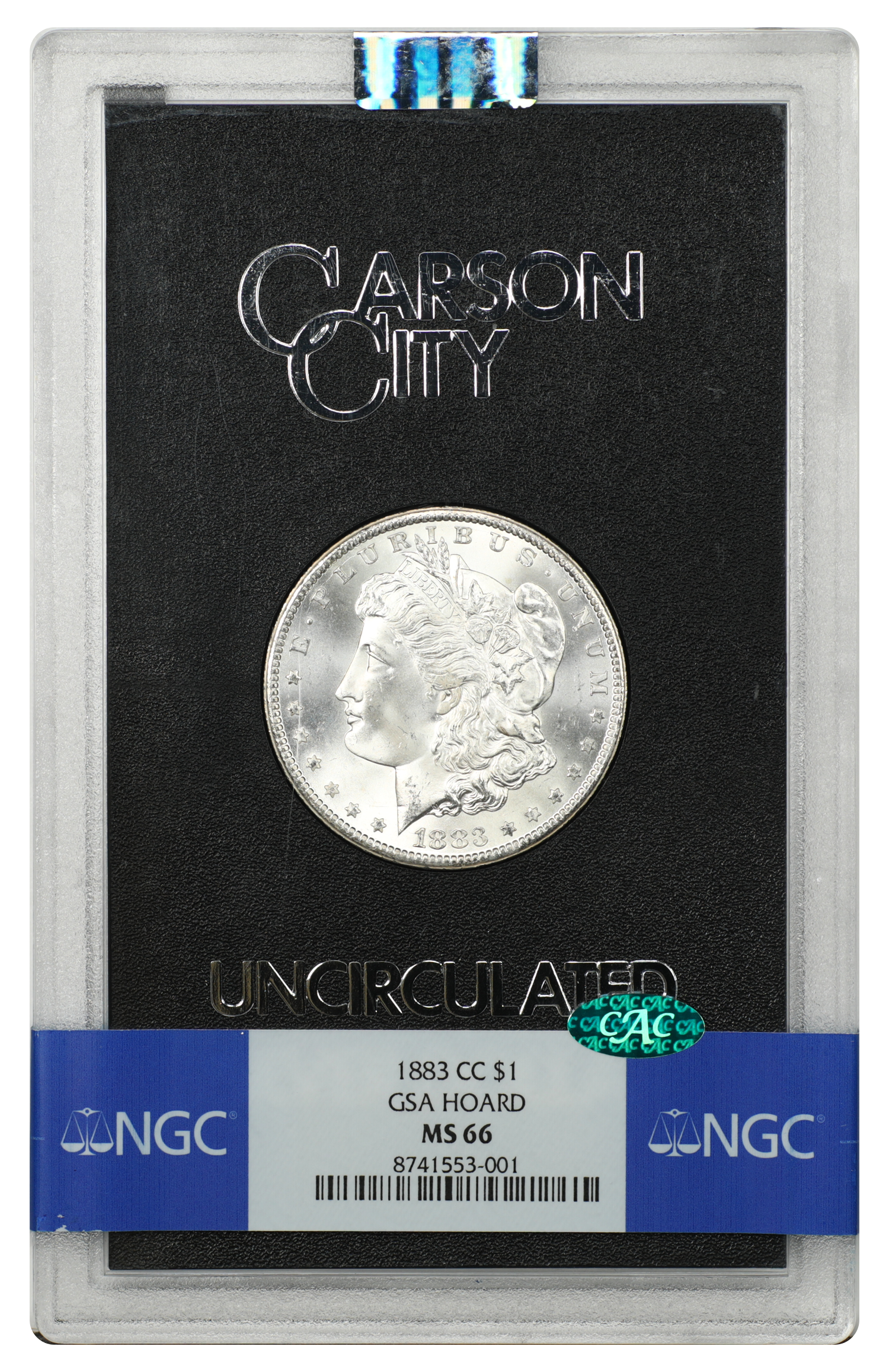 GSA: 1883-CC $1 NGC/CAC MS66