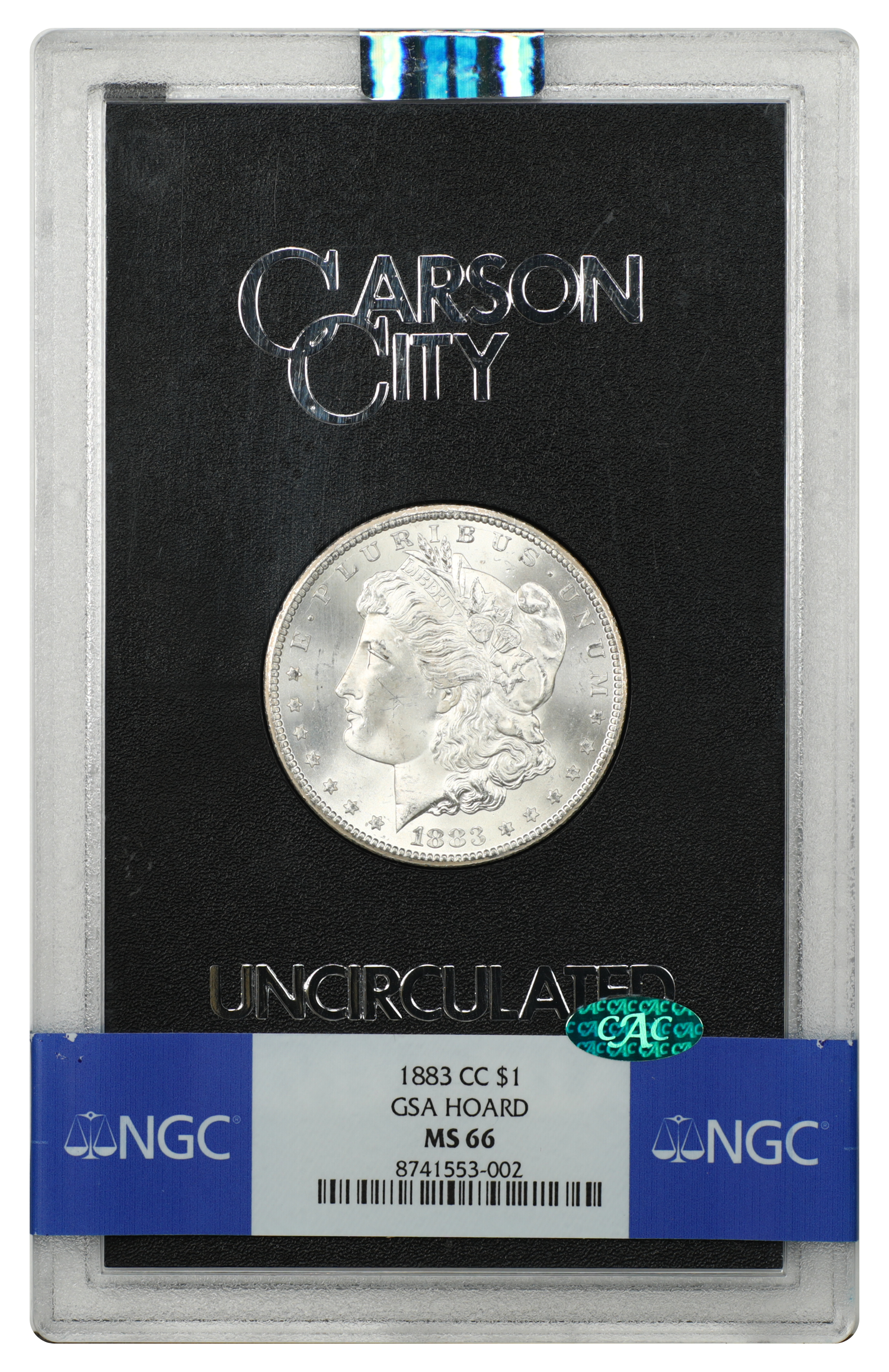 GSA: 1883-CC $1 NGC/CAC MS66
