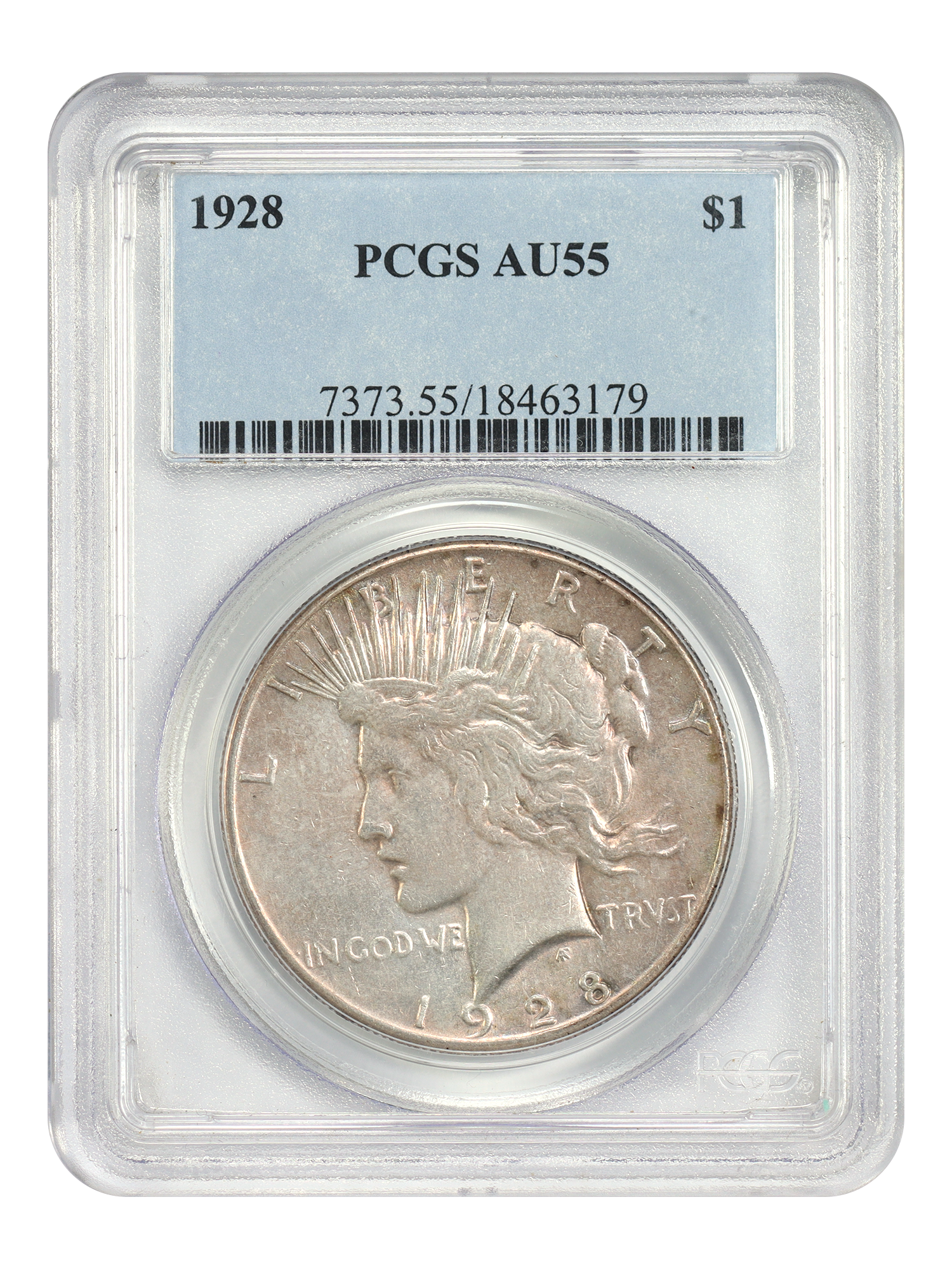1928 $1 PCGS AU55