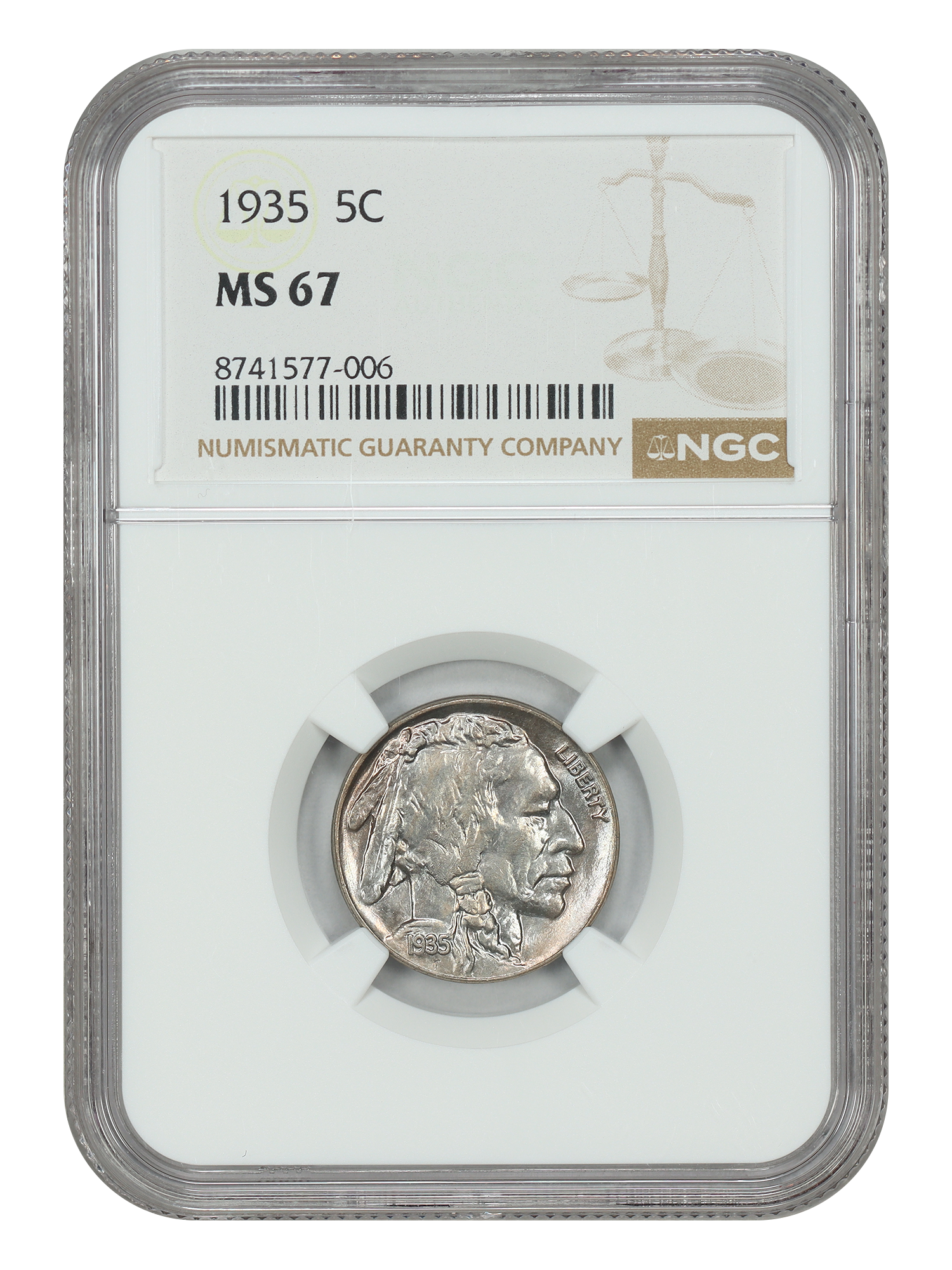 1935 5C NGC MS67