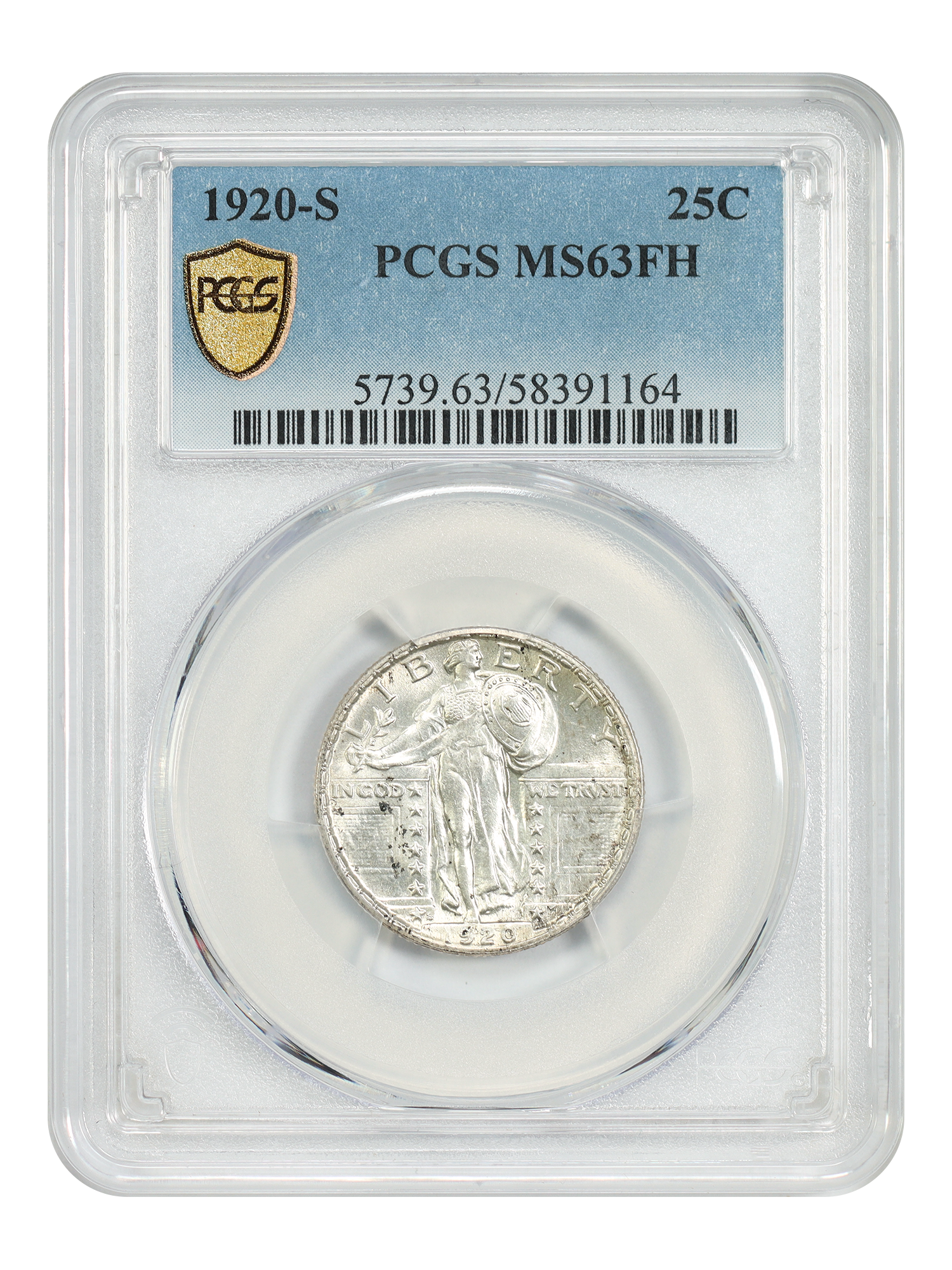 1920-S 25C PCGS MS63FH