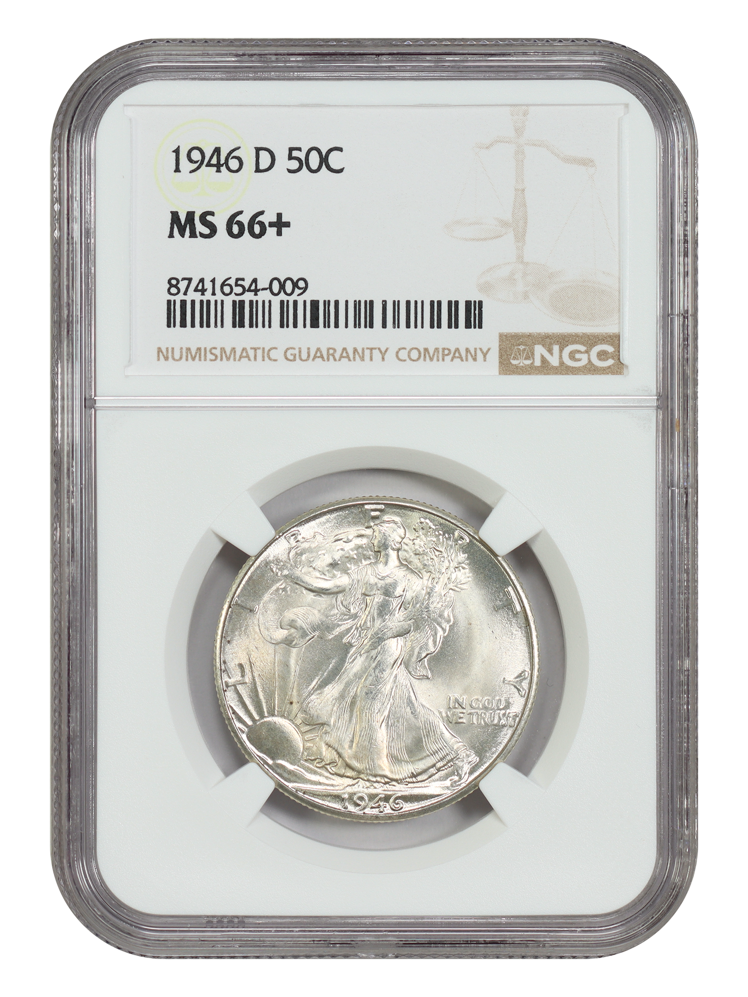 1946-D 50C NGC MS66+