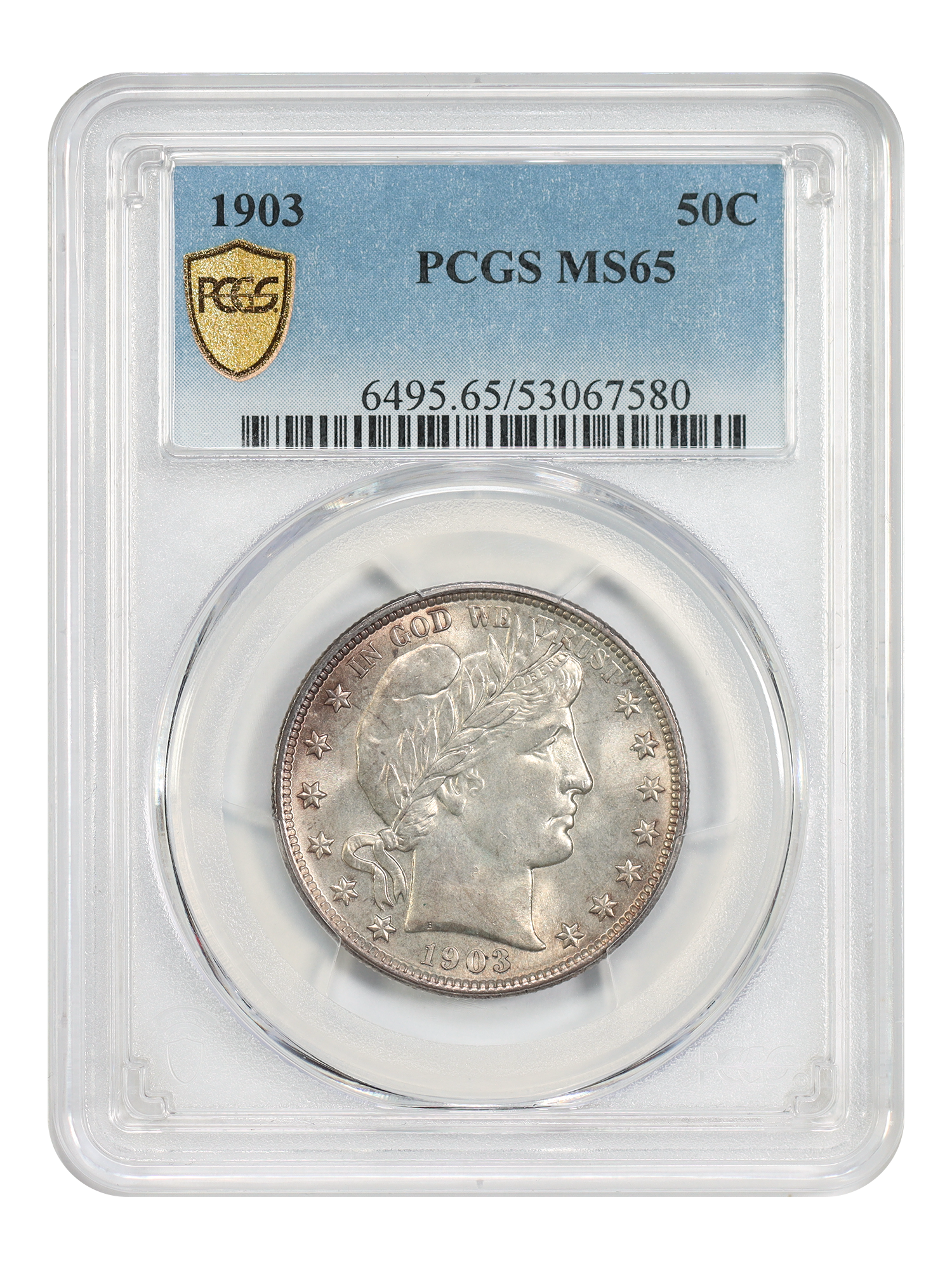 1903 50C PCGS MS65