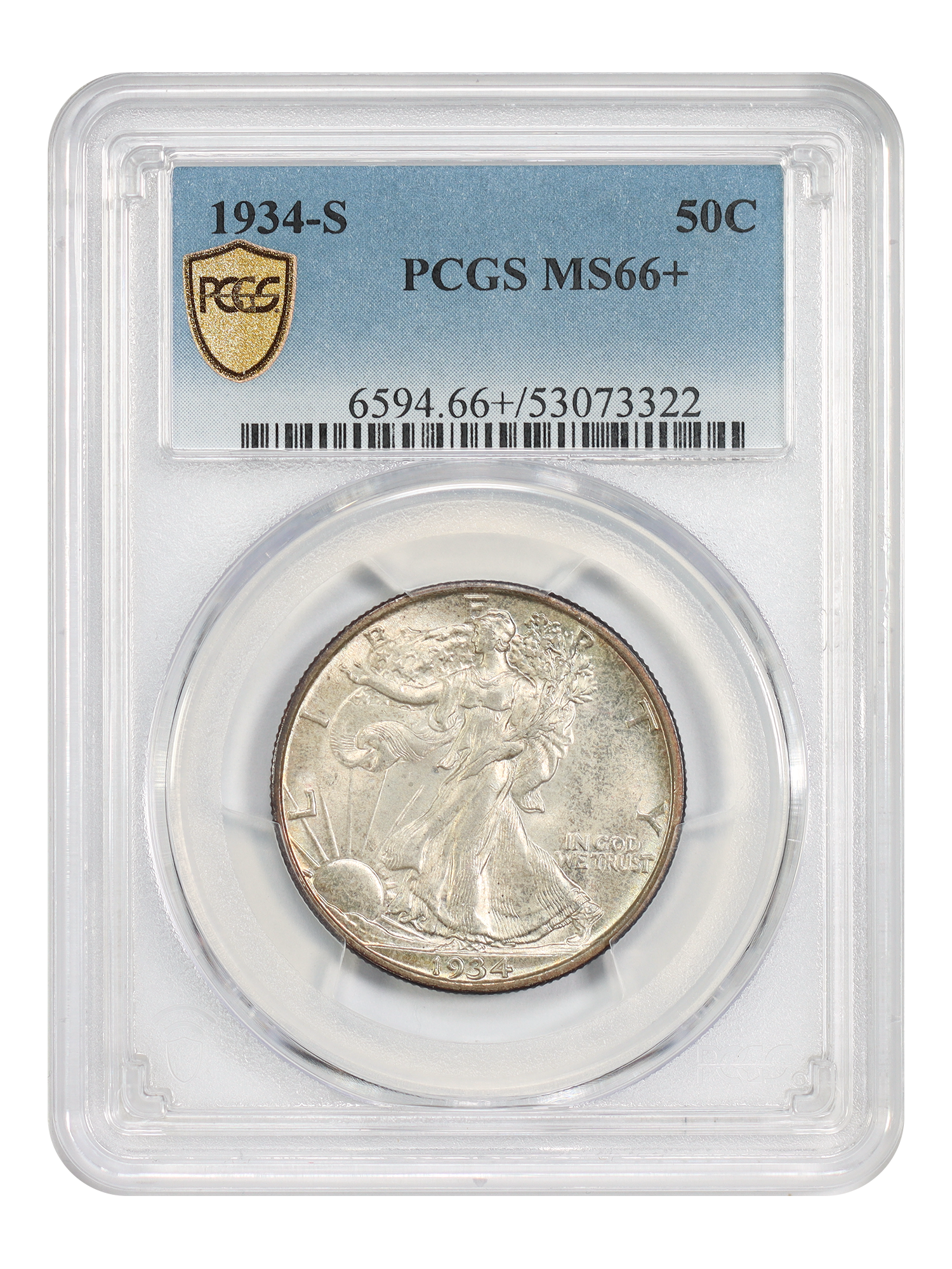 1934-S 50C PCGS MS66+
