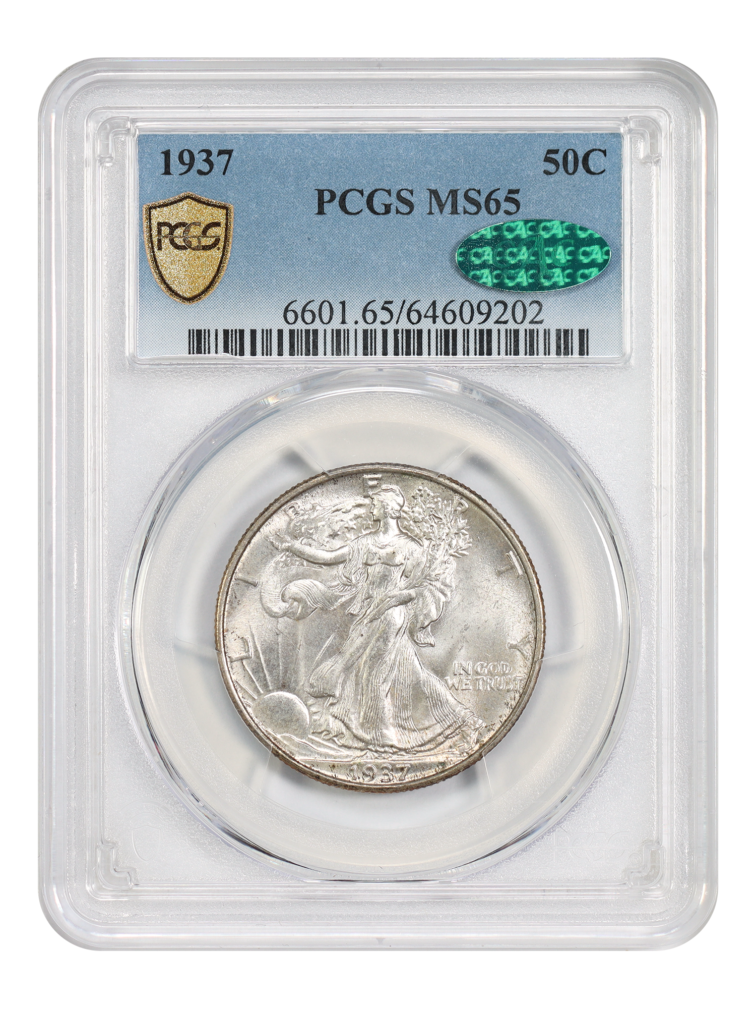 1937 50C PCGS/CAC MS65