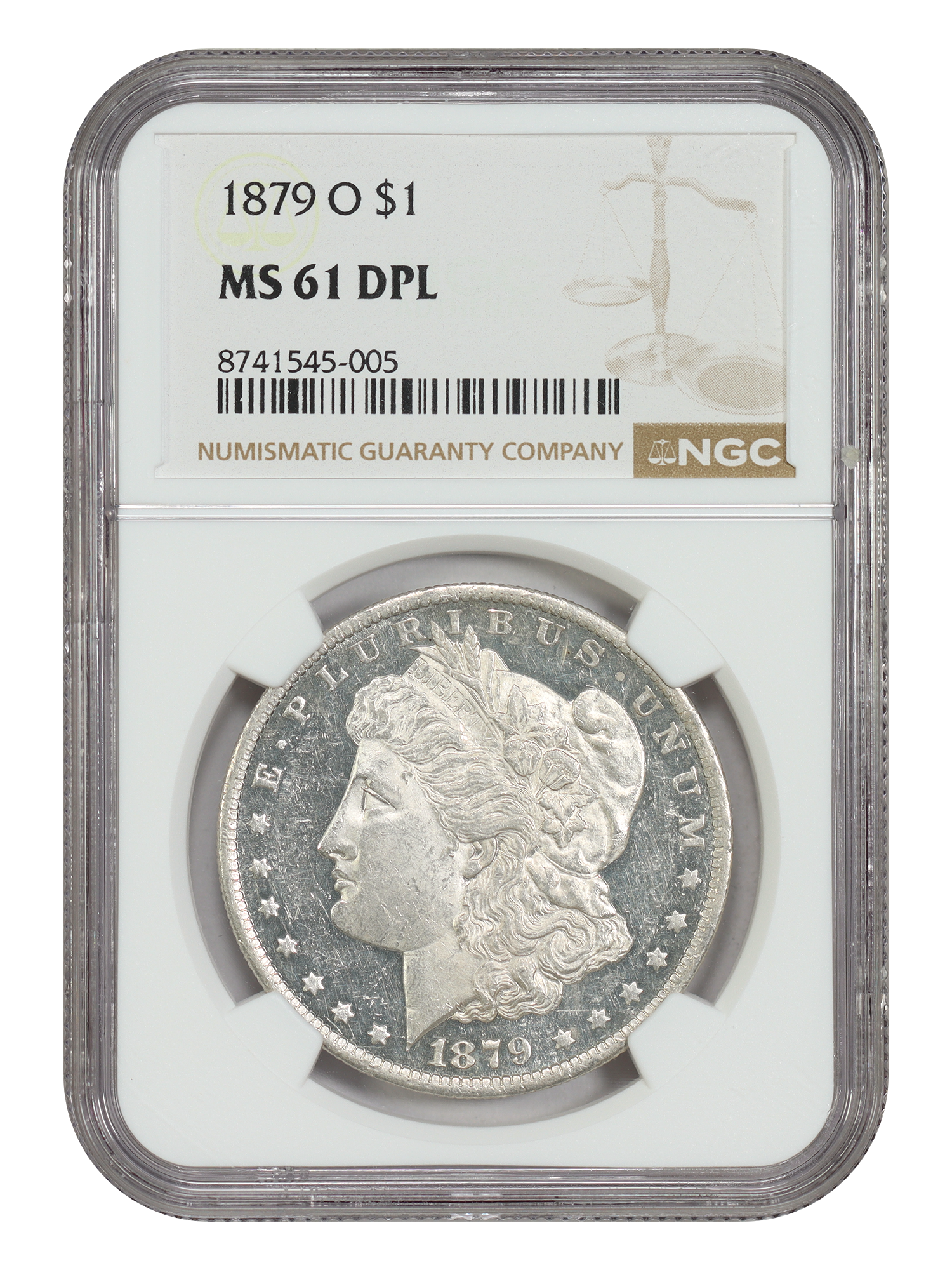 1879-O $1 NGC MS61DMPL