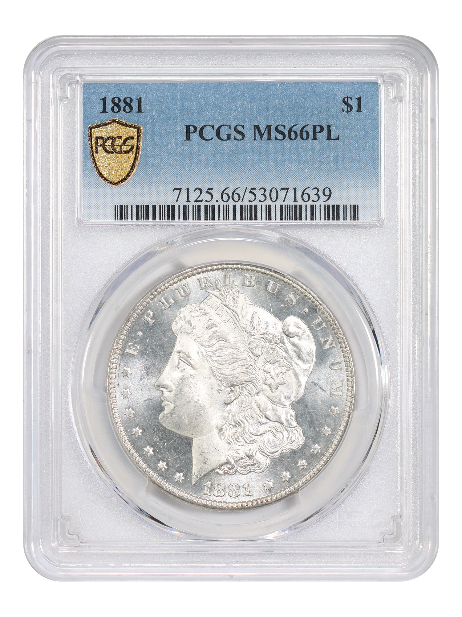 1881 $1 PCGS MS66PL