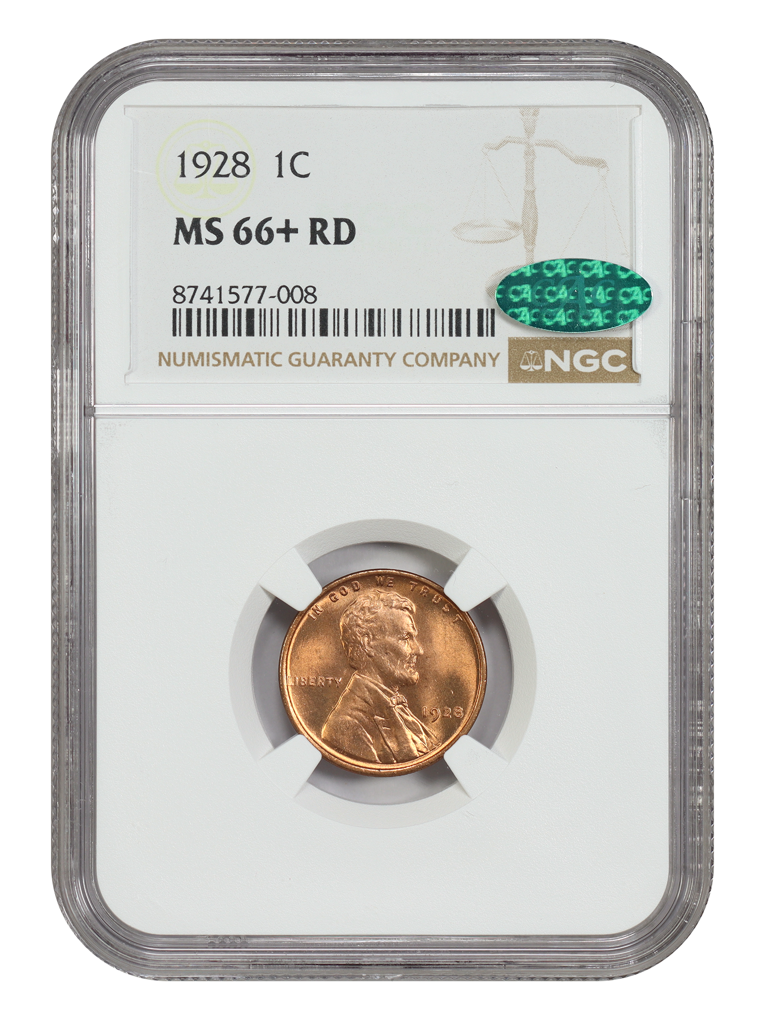 1928 1C NGC/CAC MS66+RD