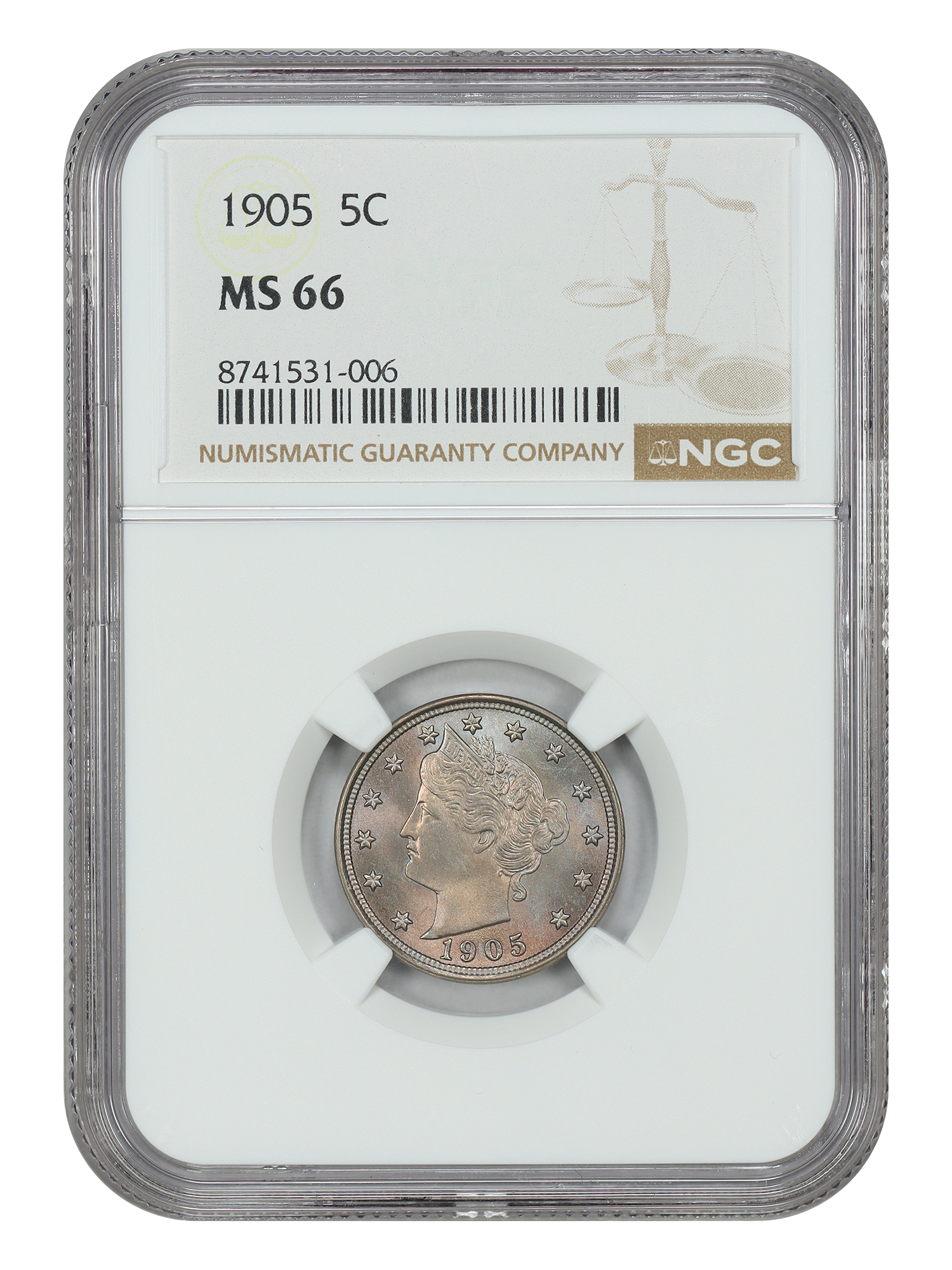 1905 5C NGC MS66