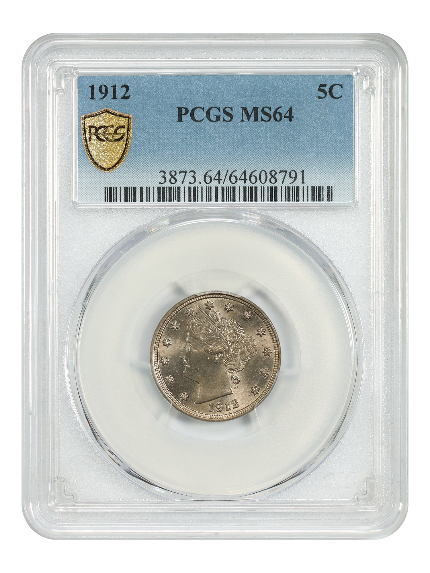1912 5C PCGS MS64