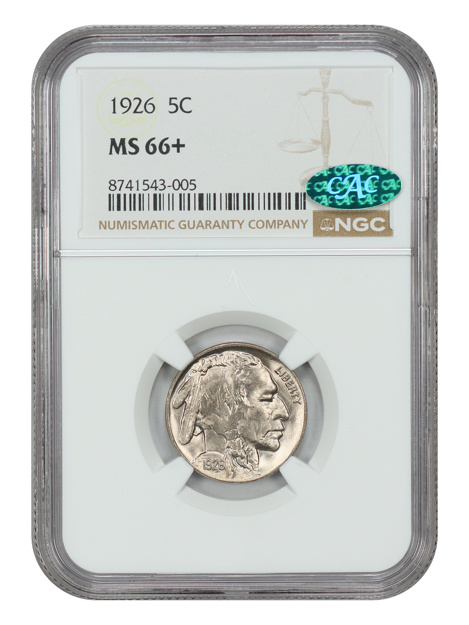 1926 5C NGC/CAC MS66+