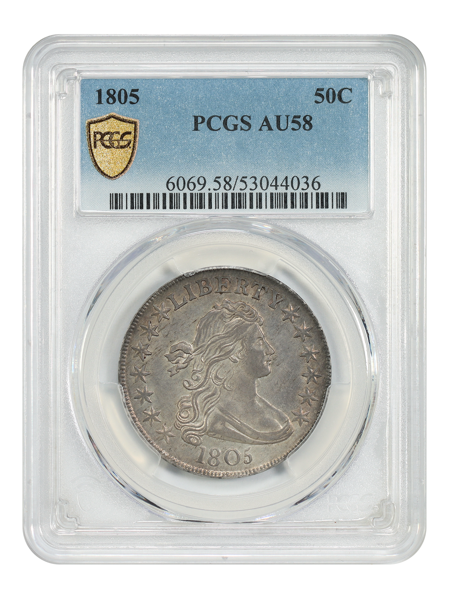 1805 50C PCGS AU58