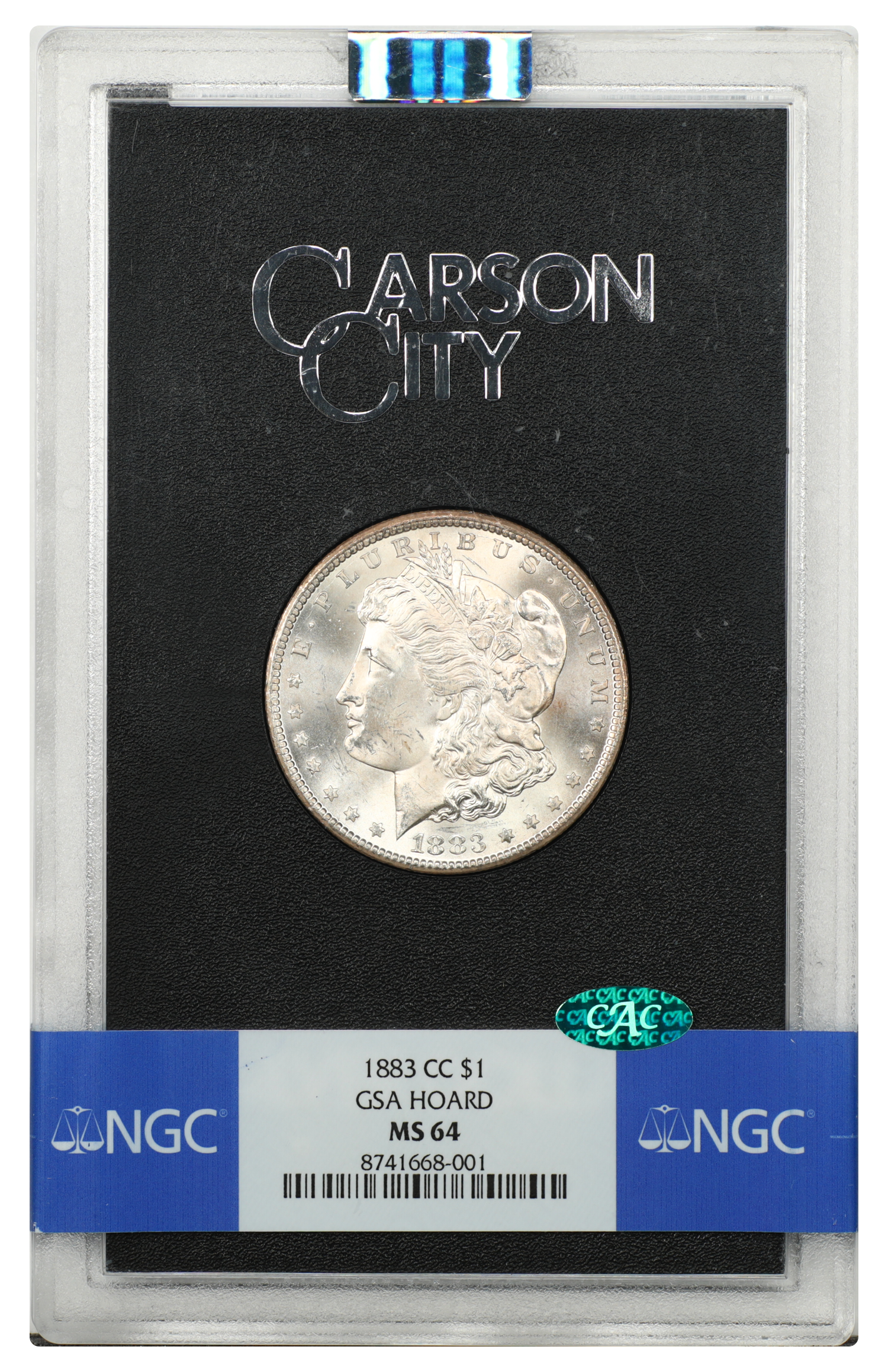 GSA: 1883-CC $1 NGC/CAC MS64