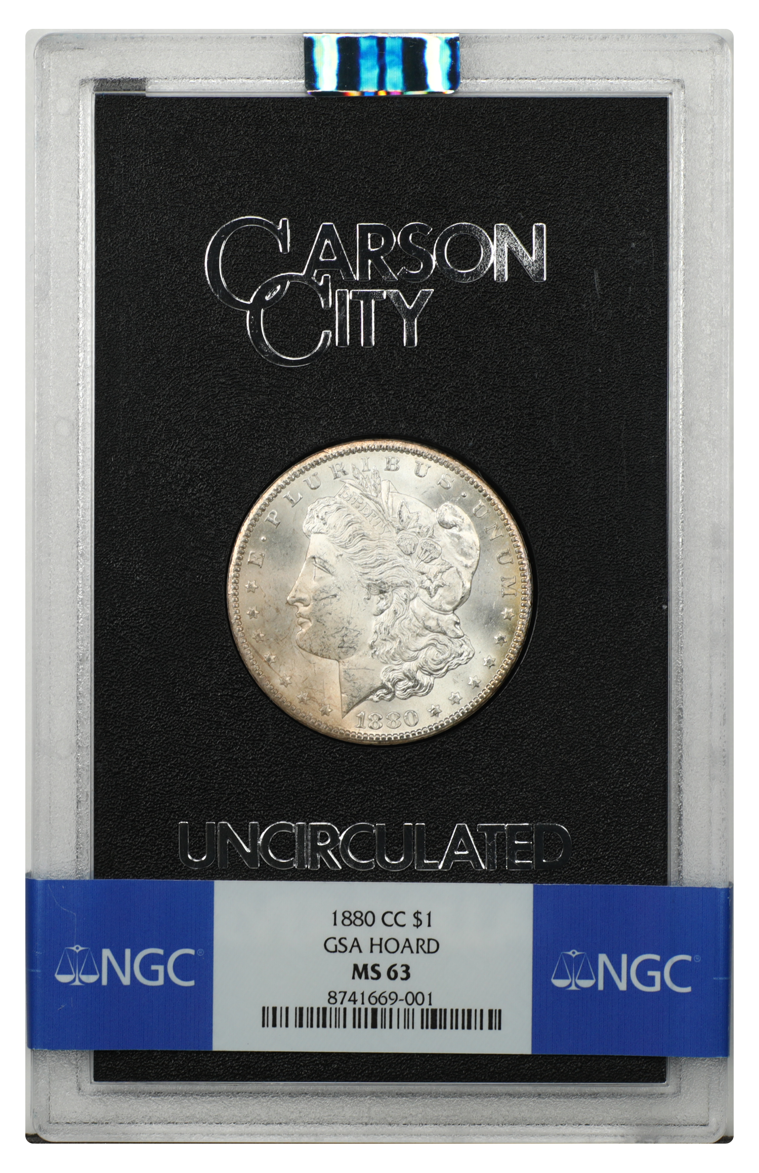 GSA: 1880-CC $1 NGC MS63