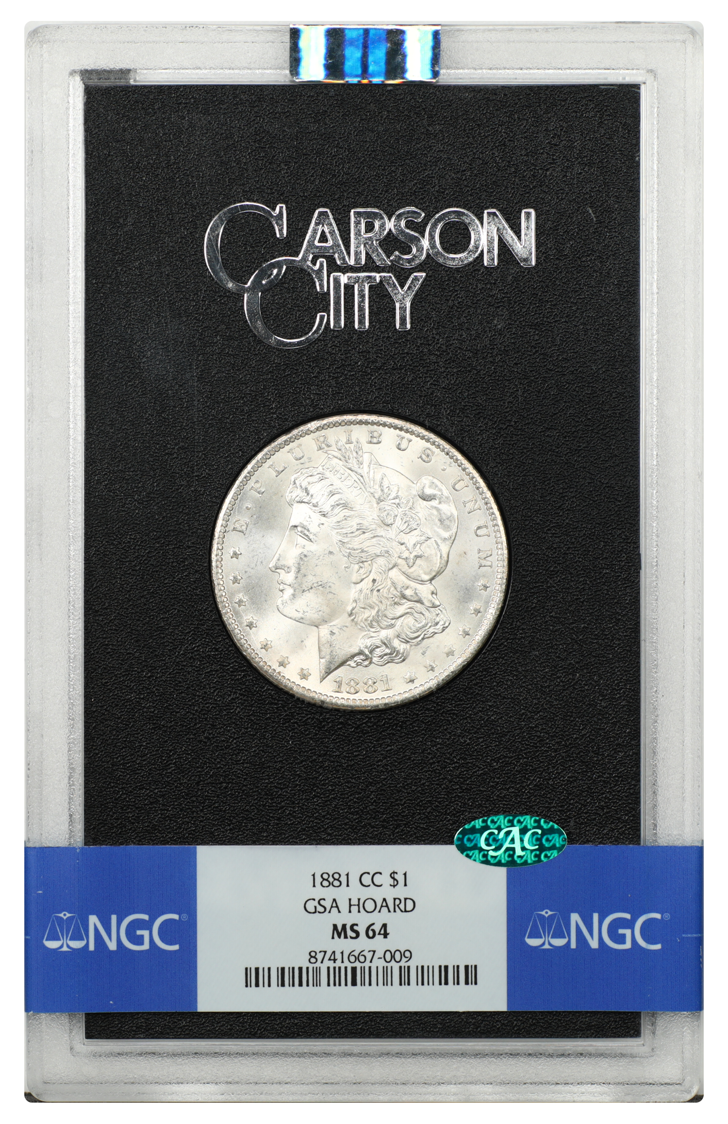 GSA: 1881-CC $1 NGC/CAC MS64