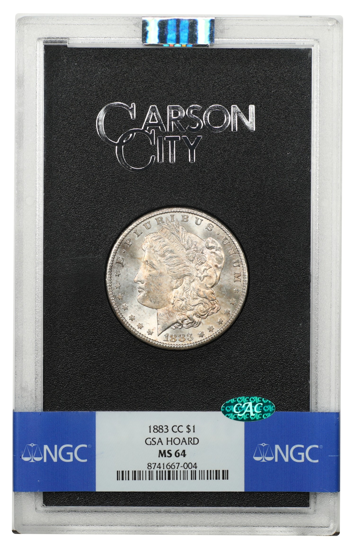 GSA: 1883-CC $1 NGC/CAC MS64