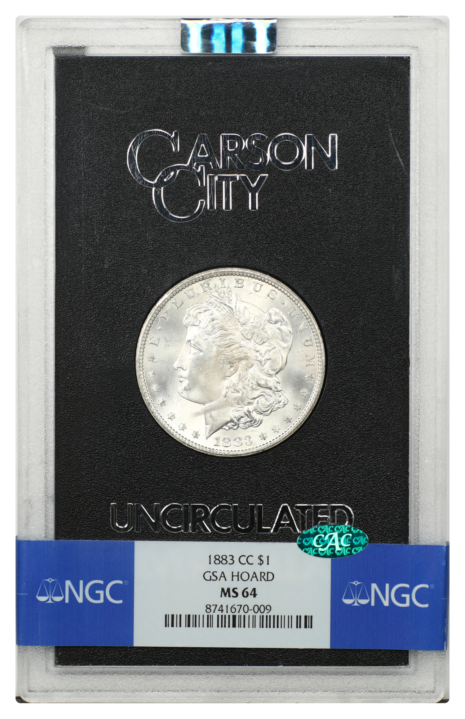 GSA: 1883-CC $1 NGC/CAC MS64