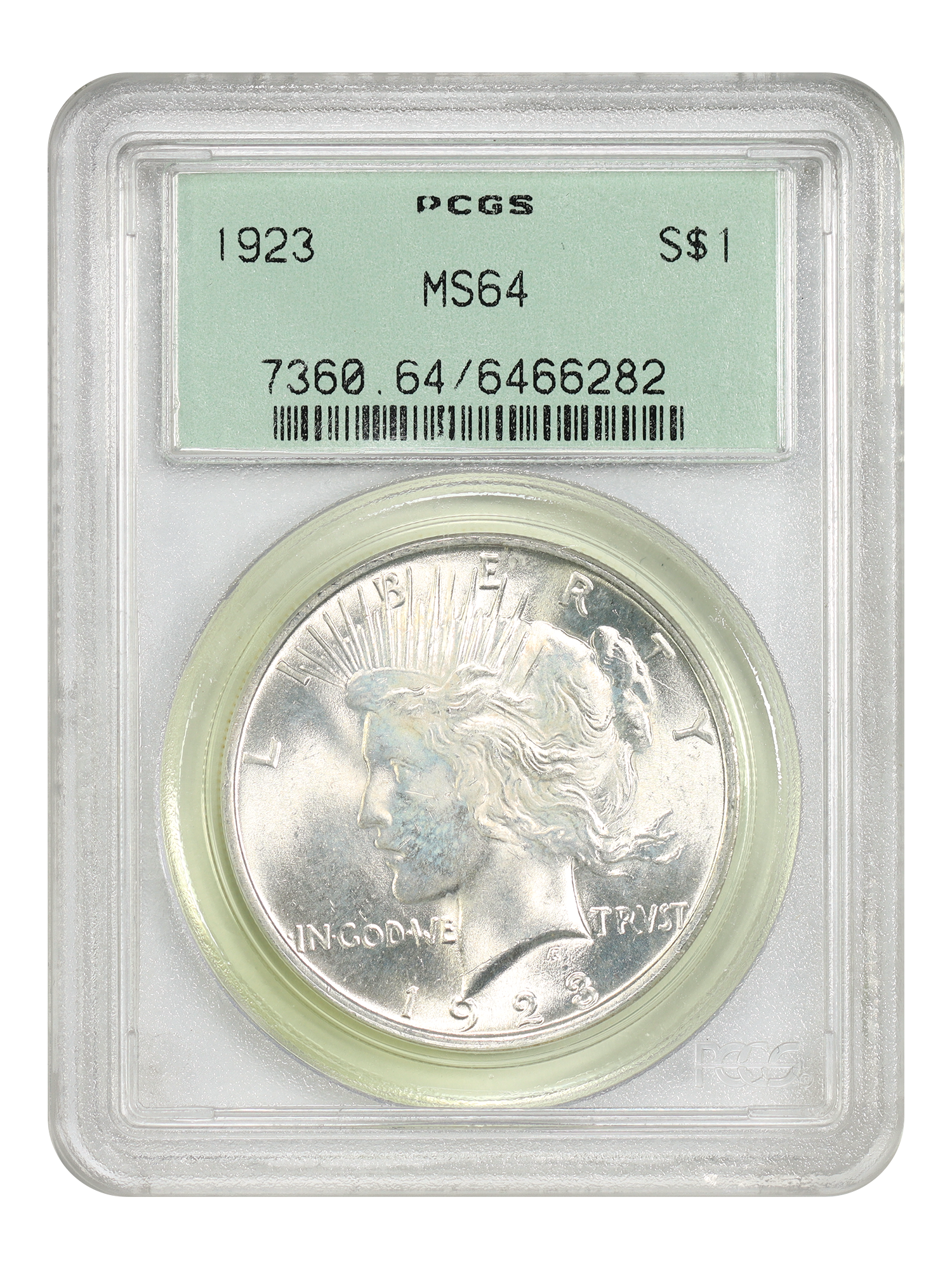 1923 $1 PCGS MS64 (OGH)