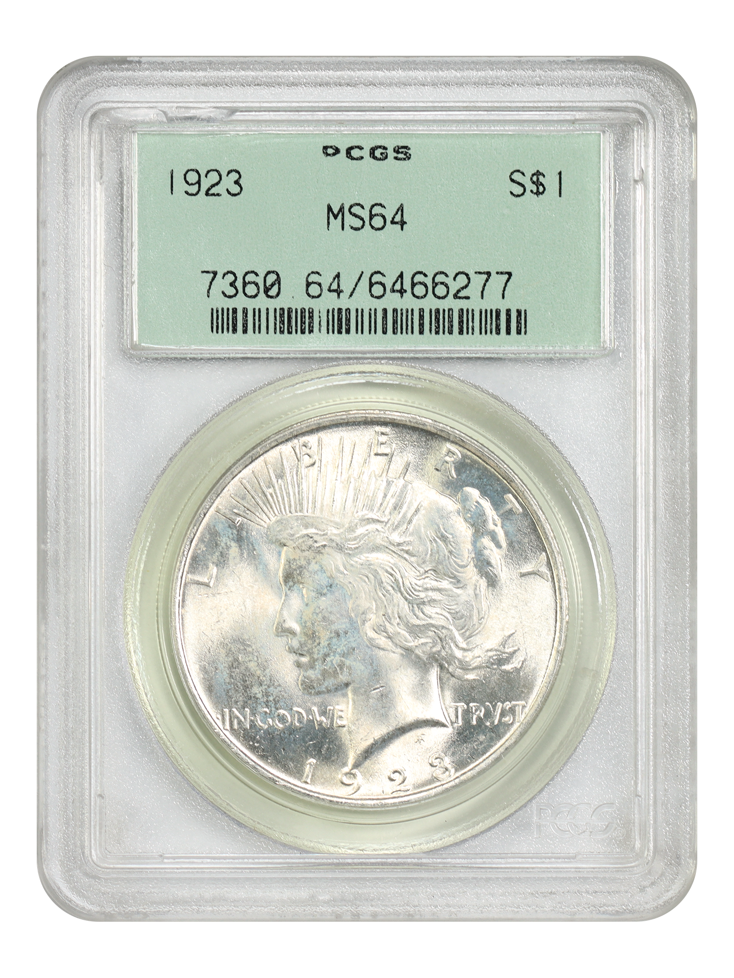 1923 $1 PCGS MS64 (OGH)