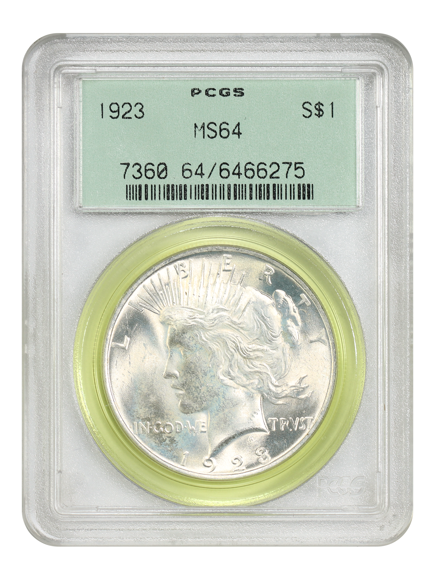 1923 $1 PCGS MS64 (OGH)