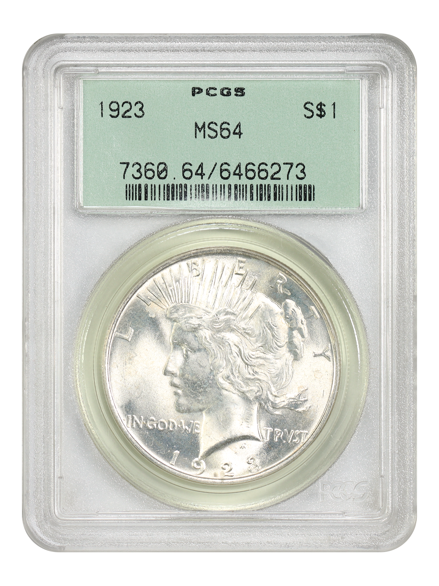 1923 $1 PCGS MS64 (OGH)