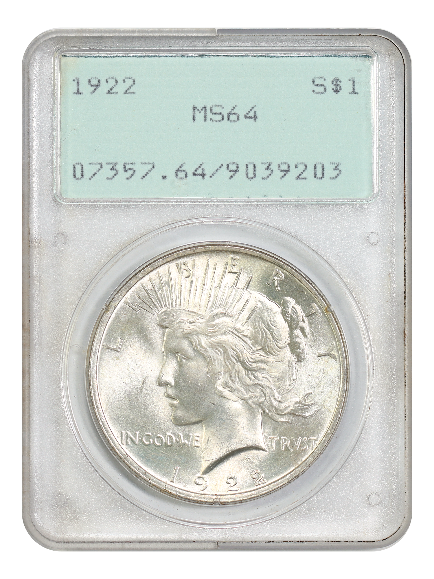1922 $1 PCGS MS64 (OGH Rattler)