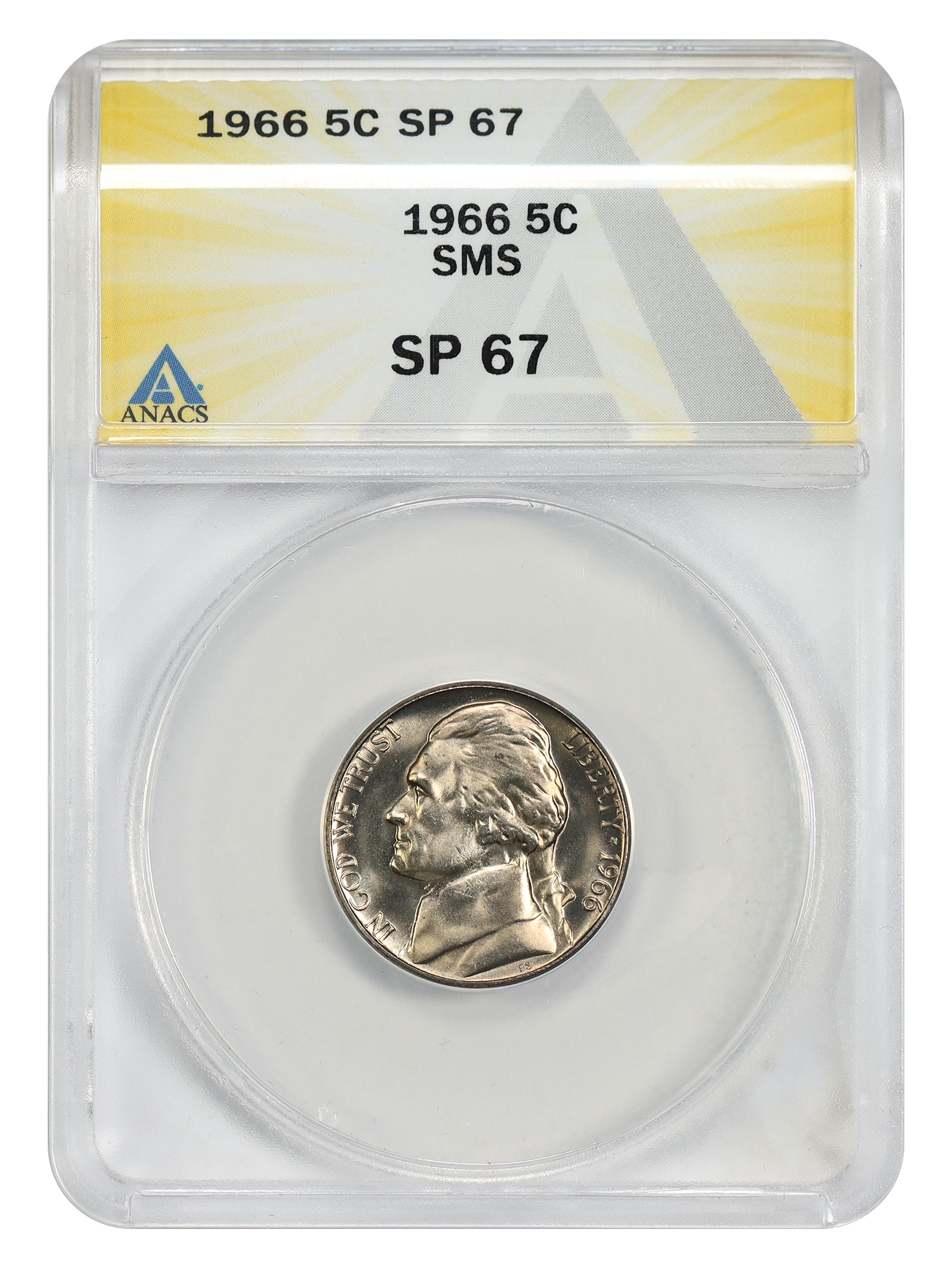 1966 5C ANACS SP67 (Special Mint Set)