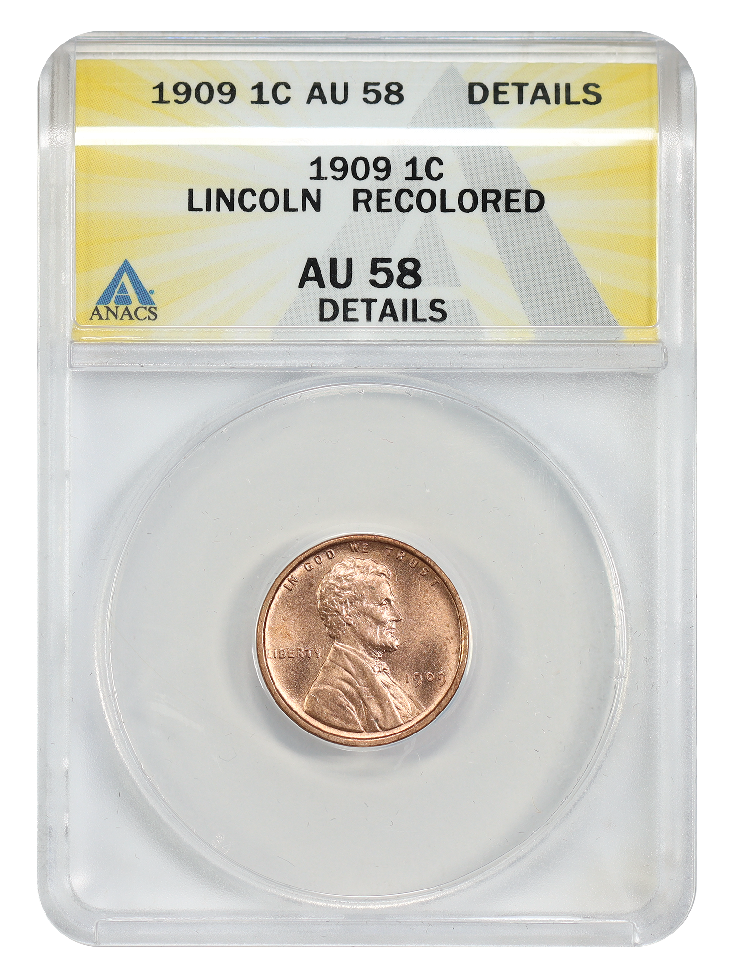 1909 1C Lincoln ANACS AU Details (Recolored)