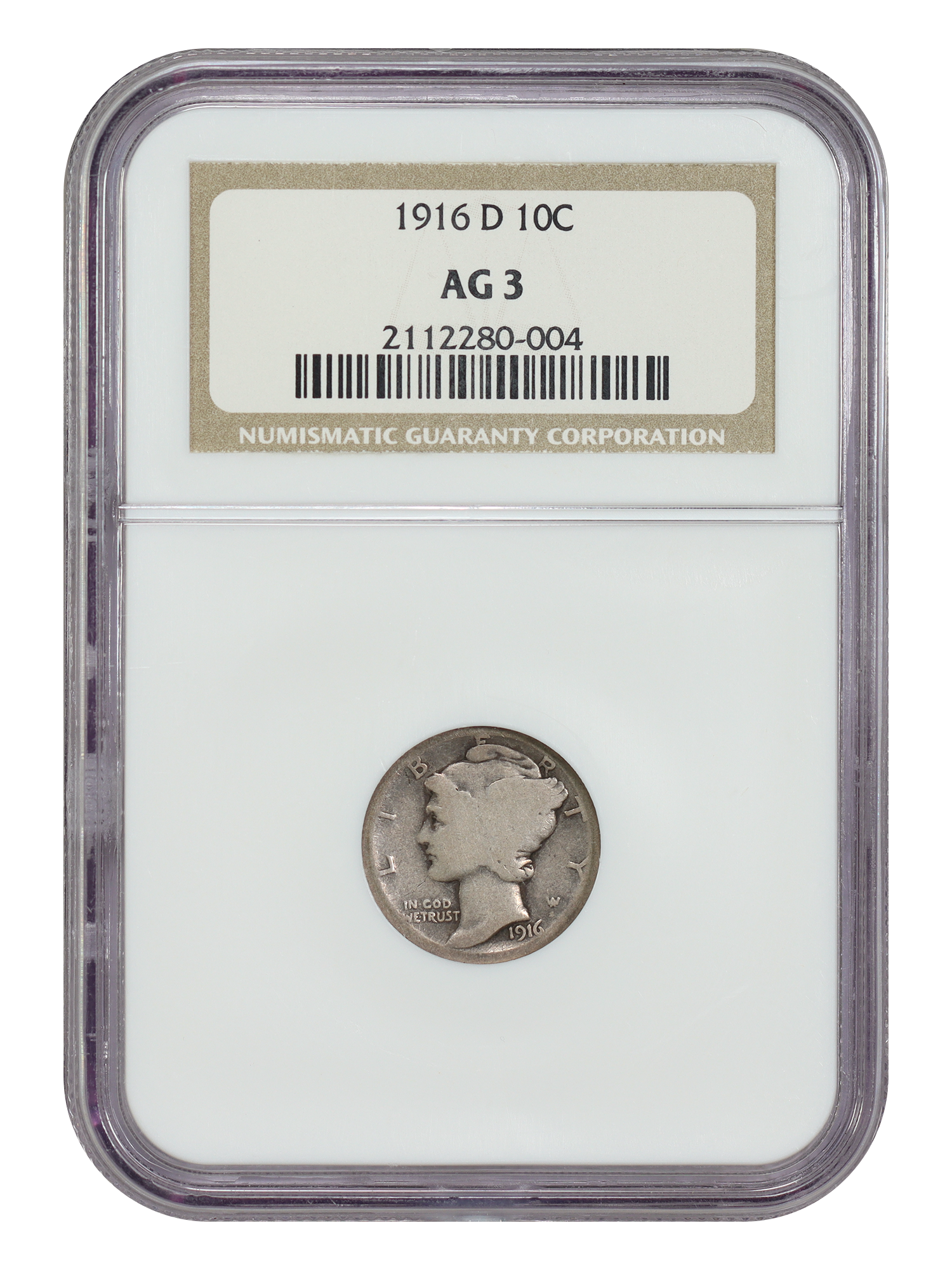 1916-D 10C NGC AG03