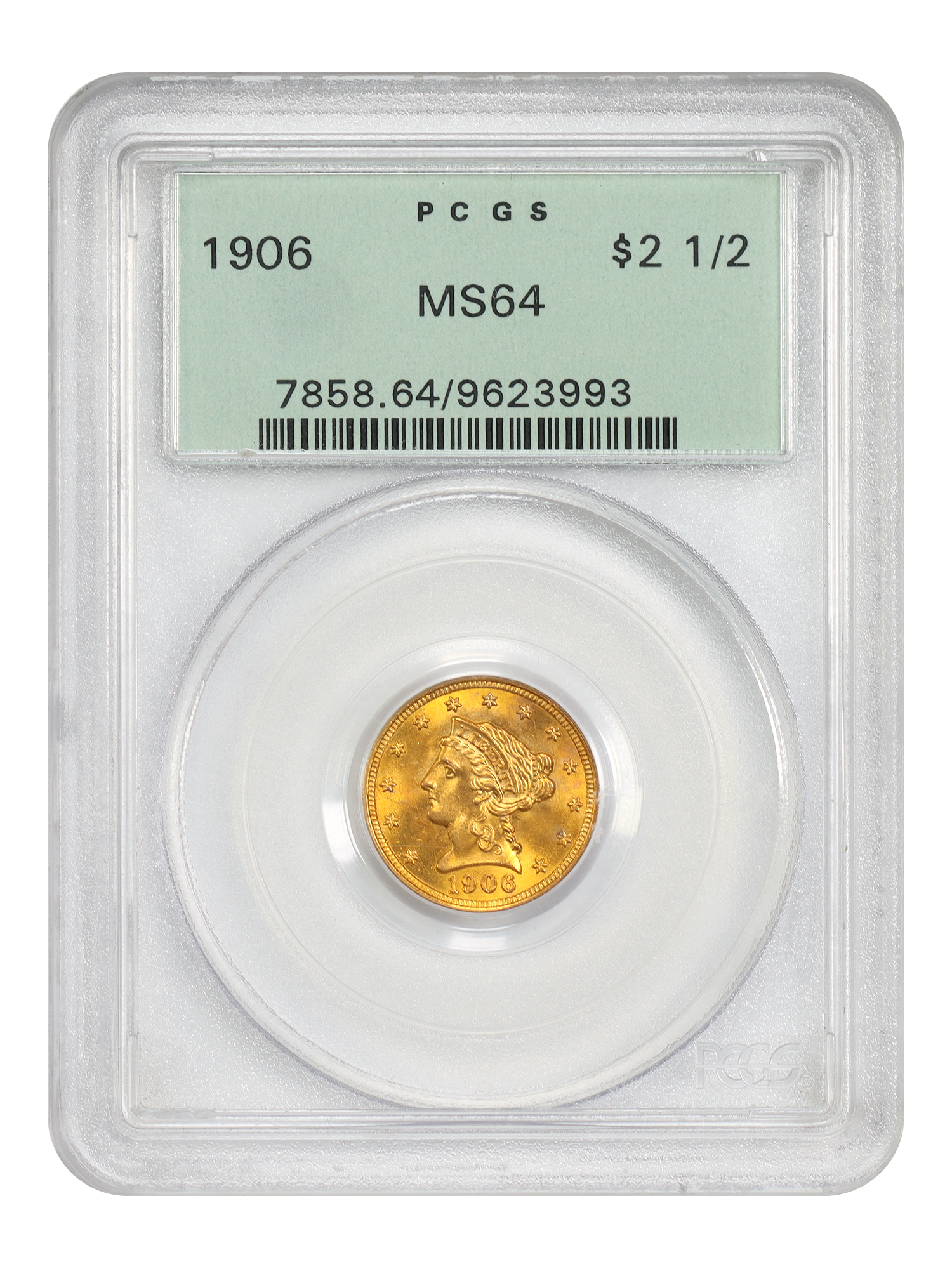 1906 $2.50 PCGS MS64 (OGH)