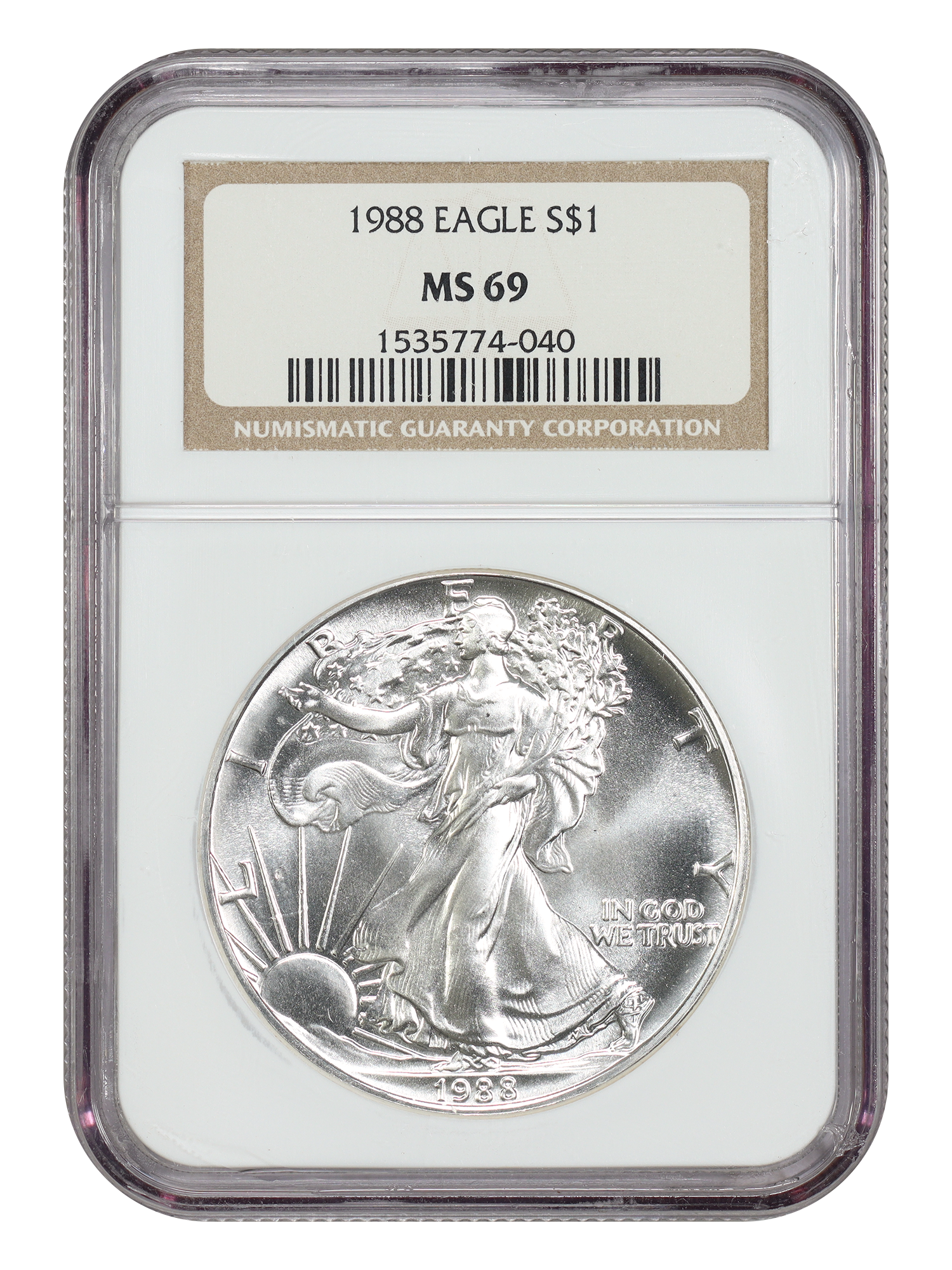 1988 $1 Silver Eagle NGC MS69