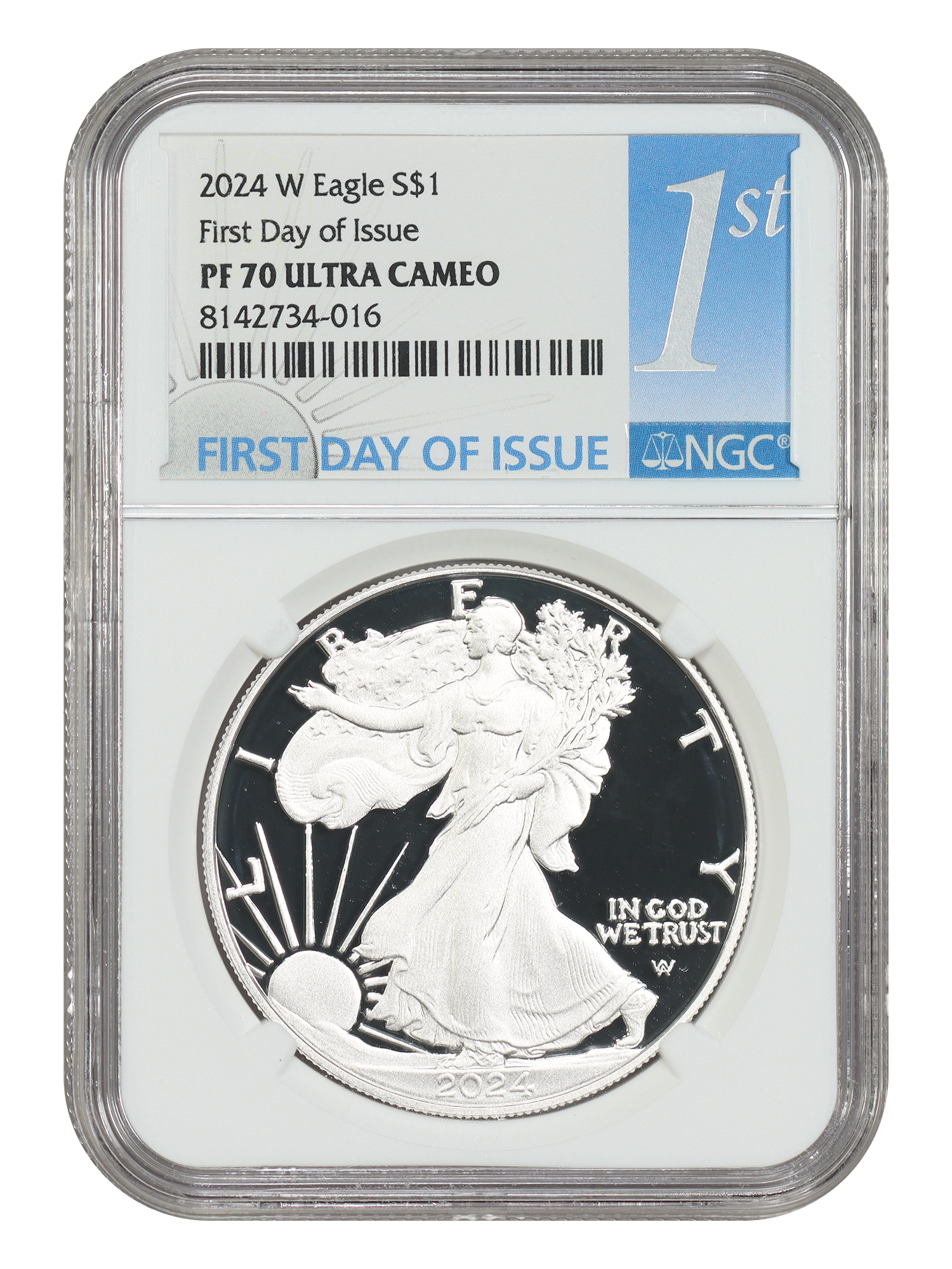 2024-W $1 Silver Eagle NGC PR70DCAM (First Day of Issue)