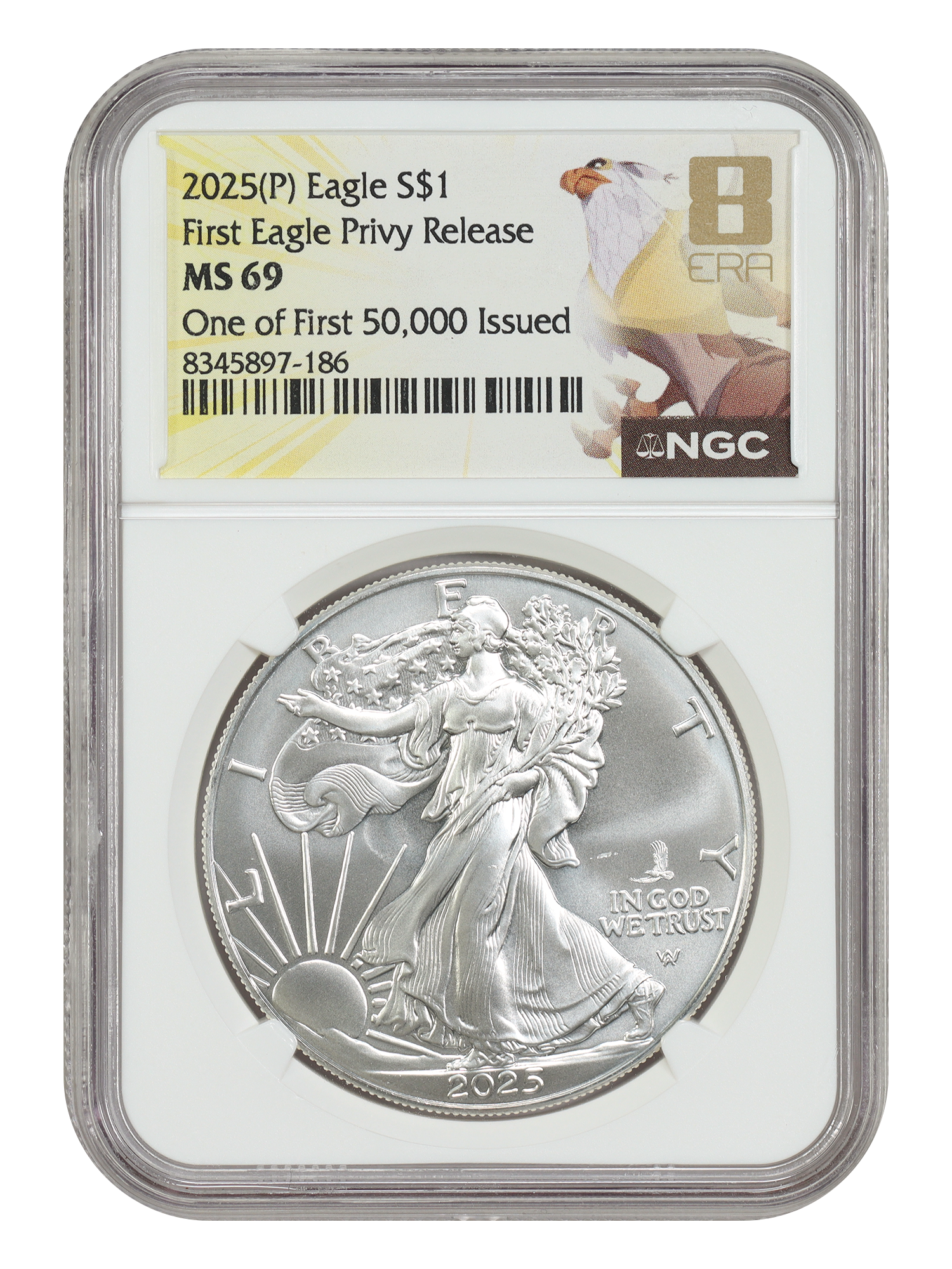 2025-(P) $1 Silver Eagle NGC MS69 (w/ Eagle Privy)