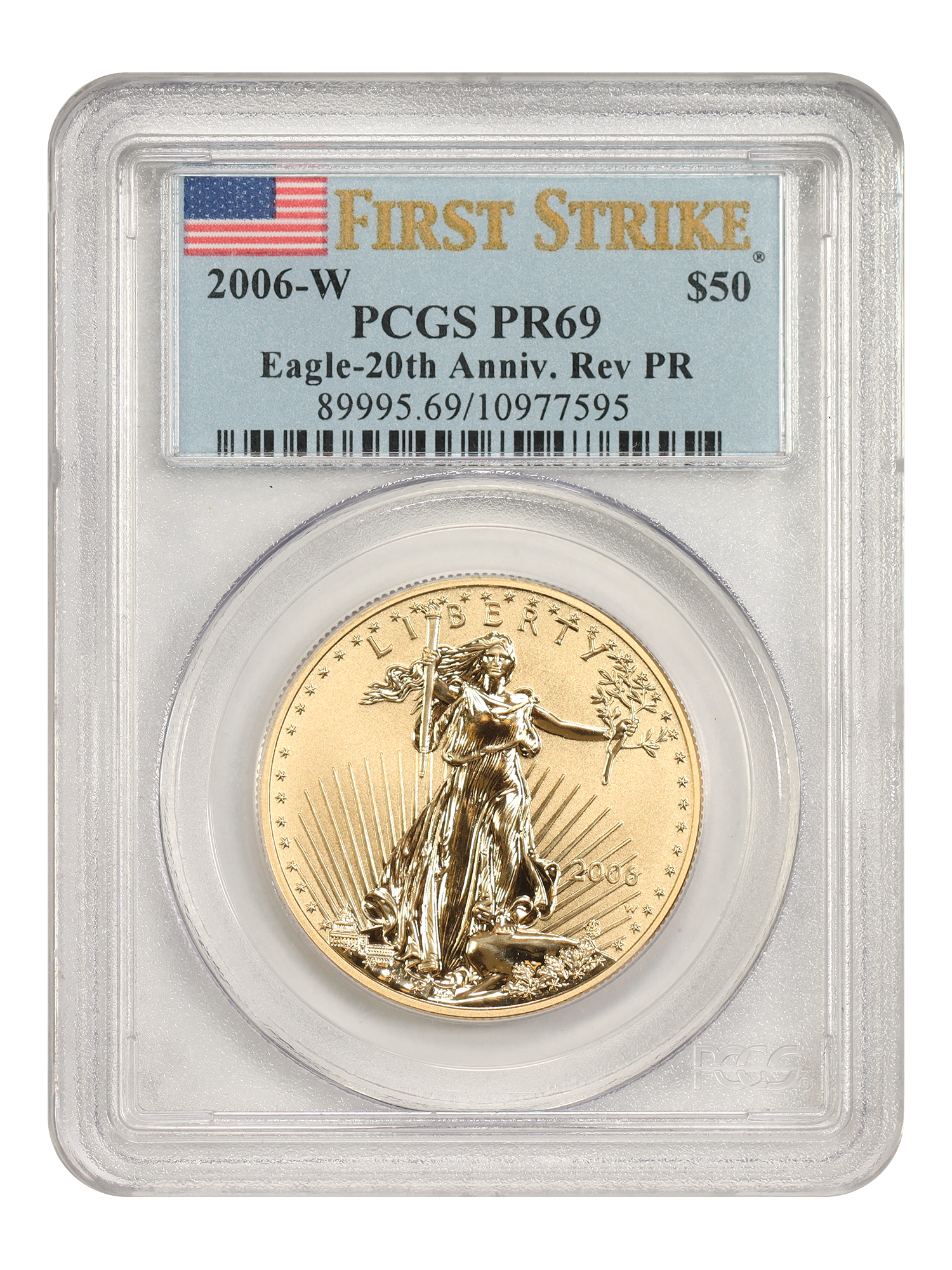 2006-W $50 Eagle PCGS Rev PR69 (First Strike)